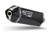 Silencer Exhaust Mivv Speed Edge Black Black Stainless Steel Kymco Ak 550 2017 - 2020