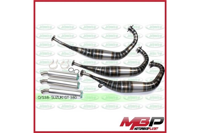 Marmitte scarichi exhaust Suzuki GT 380 Jollymoto OS38 silenziatori carbonio