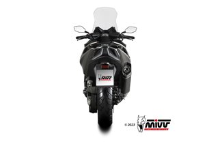 Sistema di scarico Terminale O.011.LR1XB Mivv SR-1 INOX NERO Kymco AK 550 2021-2024