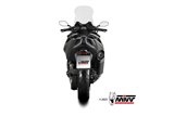 Sistema di scarico Terminale O.011.LR1XB Mivv SR-1 INOX NERO Kymco AK 550 2021-2024