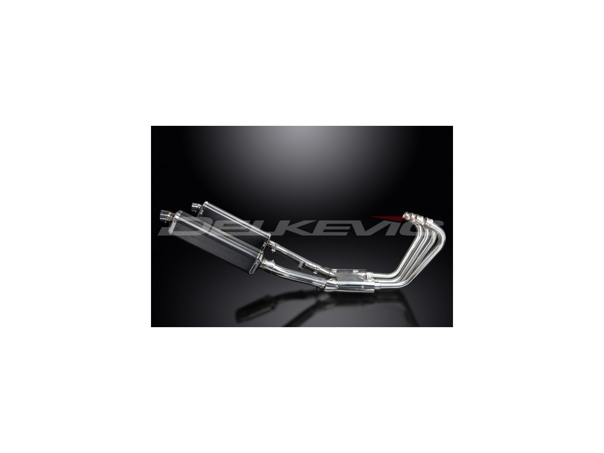 Sistema di scarico completo per Yamaha Xjr1200 1995-1998 4-2 343mm X-Ovale Stainless Silenziatori