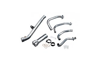 Complete exhaust system expansion chambers exhaust pipes unchromed lm suzuki gt750 1974 1974 models