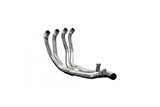 Complete exhaust system chrome system kawasaki z1 1972 1976