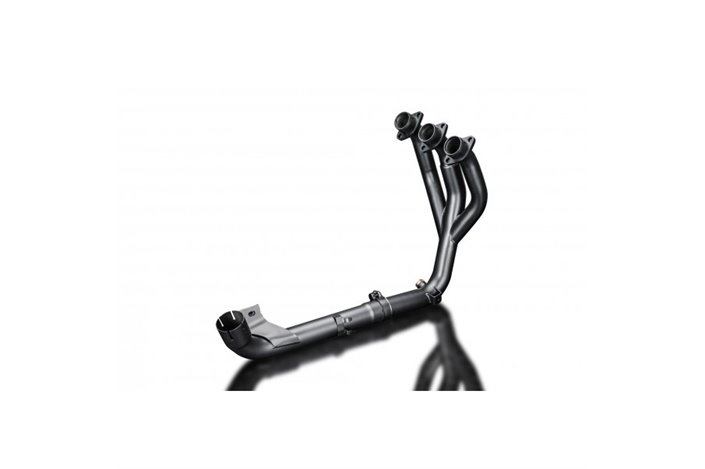 Manifold for Triumph Tiger 800 Abs 2010-2019 Ceramic Black Stainless Steel Downpipes