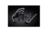 Collecteur pour Triumph Tiger 800 Abs 2010-2019 Downpipes en acier inoxydable noir en céramique