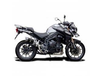 Kit scarico terminale per Triumph Tiger Explorer 1200 2012-21 200Mm Rotondo Carbon Kit