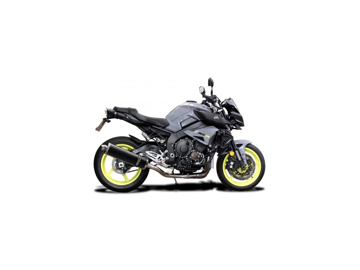 Kit scarico terminale per Yamaha Mt-10 Mt10 2016-2021 Kit bombola ovale in carbonio da 450 mm