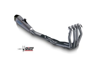 Full System 4 In 2 In 1 Exhaust Mivv Impianto Completo Titanium Suzuki Gsx-R 1300 Hayabusa 2008 - 2017