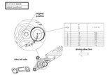 Kit pedane regolabili Rct10Gt Nero-Argento Gilles Tooling Bmw R Ninet 1N12 2017 - 2020