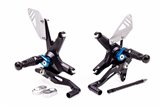 Kit pedane regolabili Rct10Gt S02 Nero-Blu Gilles Tooling Suzuki Sv 650 Wcx0 Wcx1 2016 -