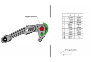 Kit pedane regolabili Rct10Gt D05 Nero-Argento Gilles Tooling Ducati Scrambler K1 2015 - 2020