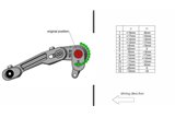 Kit pedane regolabili Rct10Gt D05 Nero-Argento Gilles Tooling Ducati Scrambler K1 2015 - 2020