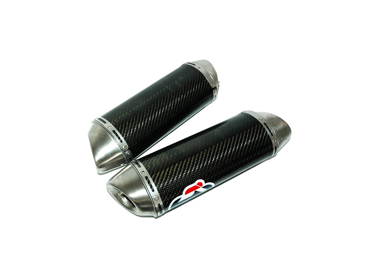 SCARICO COPPIA TERMINALI TERMIGNONI Y080090CO YAMAHA YZF R1 2009-2011 OMOLOGATO SLIP ON INOX CARBONIO