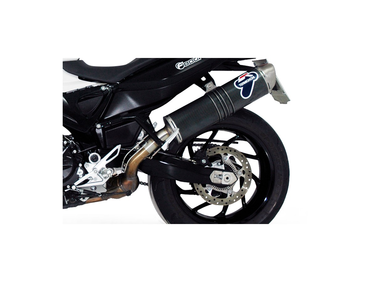 SCARICO TERMINALE TERMIGNONI BW03080INO BMW F800 GS 2009-2015 OMOLOGATO CARBON LOOK INOX