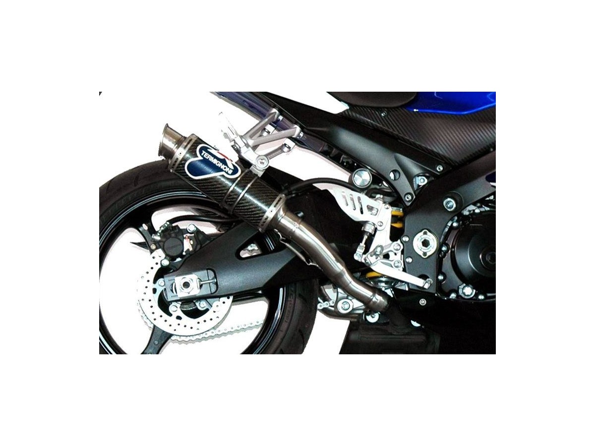 SCARICHI TERMINALI GP STYLE TERMIGNONI S058080CR SUZUKI GSX R 1000 2007-2008 OMOLOGATO CARBONIO INOX