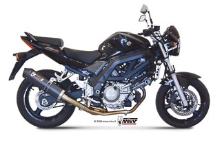 Schalldämpfer Escape Mivv Oval Carbon mit Carbon Cup Suzuki Sv 650 2004 - 2004