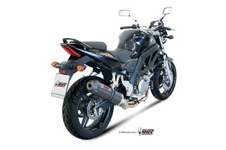 Silencer Exhaust Mivv Oval Carbon With Carbon Cup Suzuki Sv 650 2007 - 2007