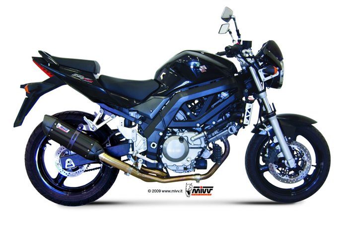 Silencieux Echappement Mivv Suono Noir Noir Inox Suzuki Sv 650 2009 - 2009