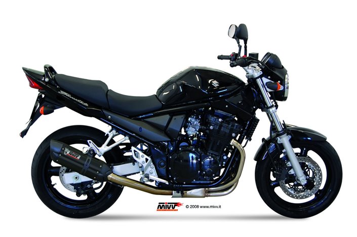 Schalldämpfer Escape Mivv Suono Schwarz Schwarz Edelstahl Suzuki Gsf 650 Bandit 2005 - 2006