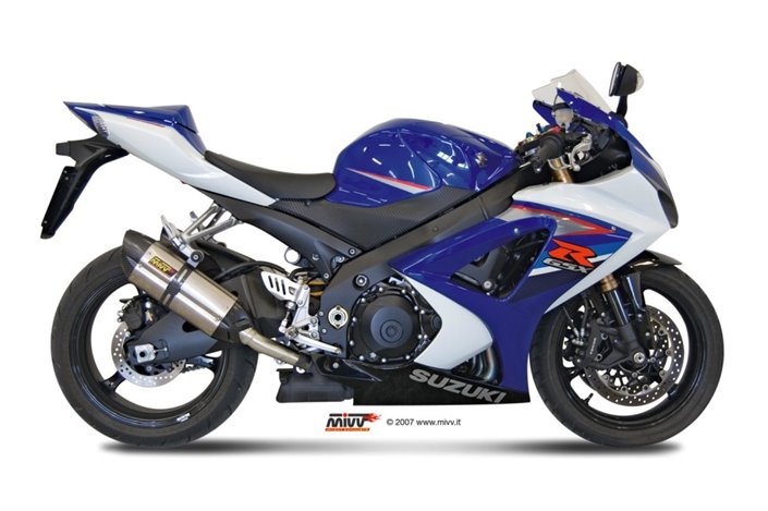 Schalldämpfers Escape Mivv Suono Edelstahl Suzuki Gsx-R 1000 2007 - 2008