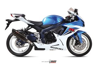 Schalldämpfer Escape Mivv Suono Schwarz Schwarz Edelstahl Suzuki GSX-R 750 2011 - 2017