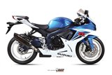 Schalldämpfer Escape Mivv Suono Schwarz Schwarz Edelstahl Suzuki GSX-R 750 2011 - 2017