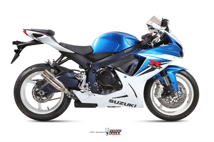 Schalldämpfer Escape Mivv Double Gun Titan Suzuki Gsx-R 750 2011 - 2017