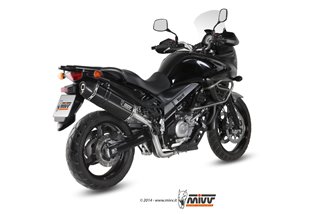 Scarico Completo 1X1 Mivv Speed Edge Black Inox Nero Suzuki Dl V-Strom 650 2012 - 2016