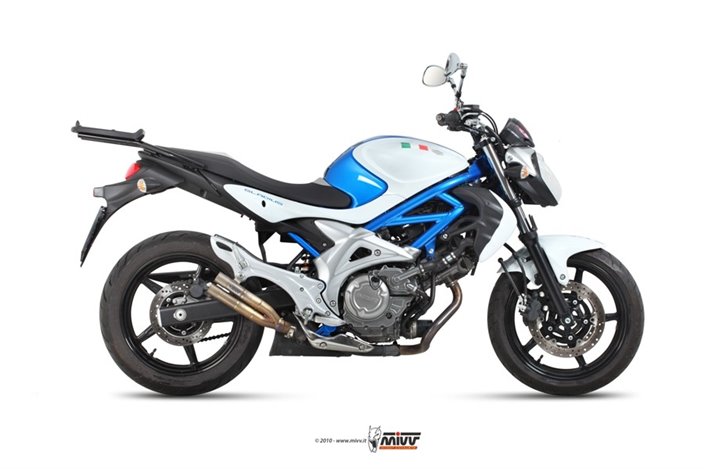 Silencieux Echappement Mivv Double Gun Titane Suzuki Gladius 2009 - 2015