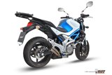 Schalldämpfer Escape Mivv Double Gun Titanium Suzuki Gladius 2009 - 2015