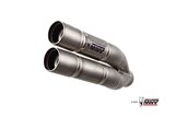 Silencer Exhaust Mivv Double Gun Titanium Suzuki Gladius 2009 - 2015