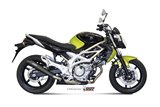 Terminale Scarico Mivv X-Cone Black Inox Nero Suzuki Gladius 2009 - 2015