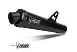 Silencer Exhaust Mivv X-Cone Black Black Stainless Steel Suzuki Gladius 2009 - 2015