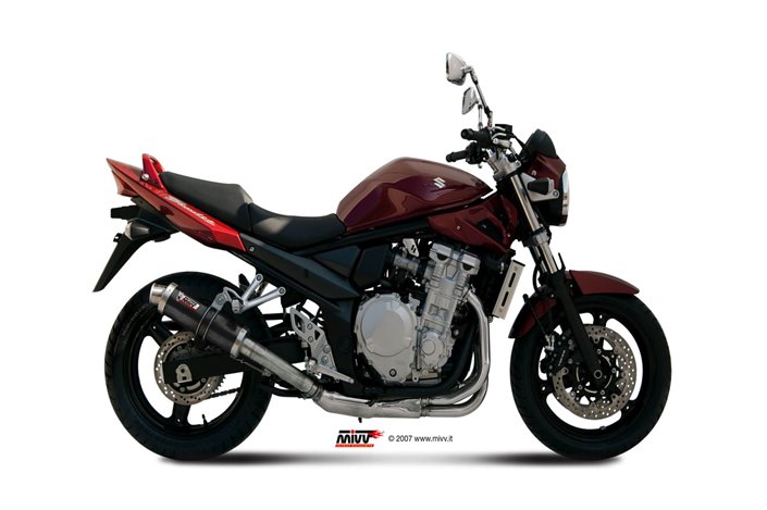 Schalldämpfer Escape Mivv Gp Schwarz Schwarz Edelstahl Suzuki Gsf 650 Bandit 2007 - 2015