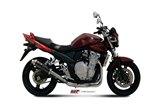 Silencer Exhaust Mivv Gp Black Black Stainless Steel Suzuki Gsf 650 Bandit 2007 - 2015