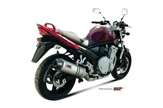 Silencer Exhaust Mivv Oval Titanium With Carbon Cup Suzuki Gsf 650 Bandit 2007 - 2015