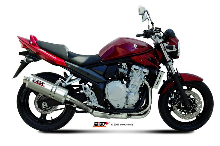 Schalldämpfer Escape Mivv Oval Edelstahl Suzuki Gsf 650 Bandit 2007 - 2015