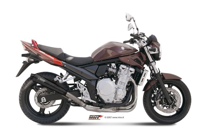 Schalldämpfer Escape Mivv X-Cone Schwarz Schwarz Edelstahl Suzuki Gsf 650 Bandit 2007 - 2015