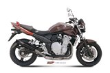 Silencer Exhaust Mivv X-Cone Black Black Stainless Steel Suzuki Gsf 650 Bandit 2007 - 2015