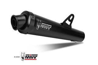 Silencer Exhaust Mivv X-Cone Black Black Stainless Steel Suzuki Gsf 650 Bandit 2007 - 2015