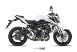 Silencer Exhaust Mivv Double Gun Black Black Stainless Steel Suzuki Gsr 750 2011 - 2016