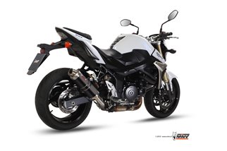 Schalldämpfer Escape Mivv Gp Schwarz Schwarz Edelstahl Suzuki Gsr 750 2011 - 2016