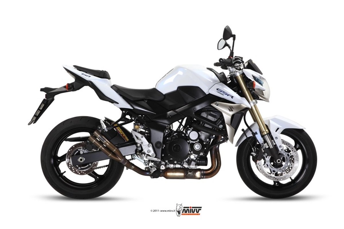 Schalldämpfer Escape Mivv Double Gun Titanium Suzuki Gsr 750 2011 - 2016