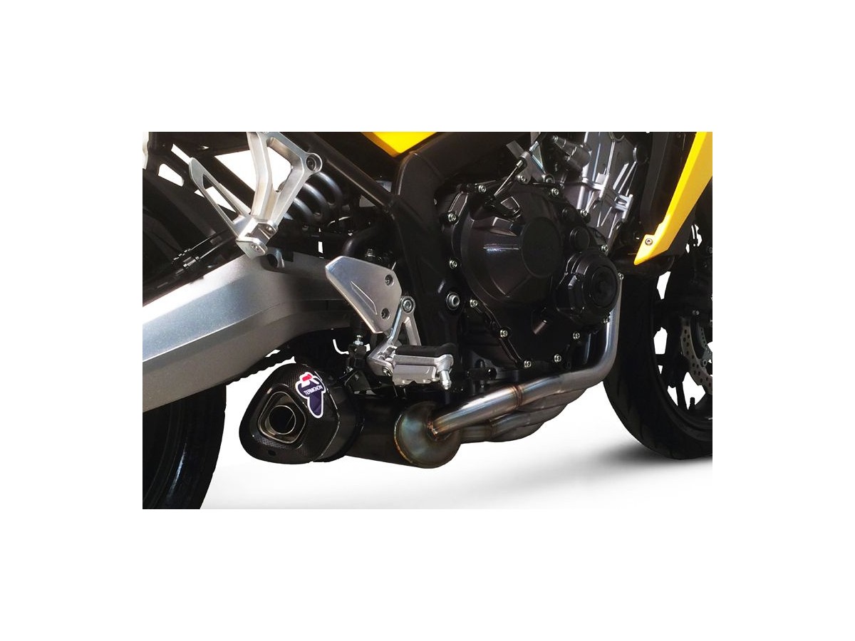 SCARICO COMPLETO RELEVANCE TERMIGNONI H131090CV CON CATALIZZATORE HONDA CB 650 2014-2018 NON OMOLOGATO CARBONIO INOX