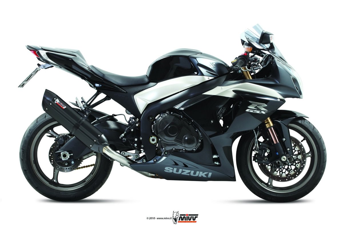 Silencers Exhaust Mivv Suono Black Black Stainless Steel Suzuki Gsx-R 1000 2009 - 2011