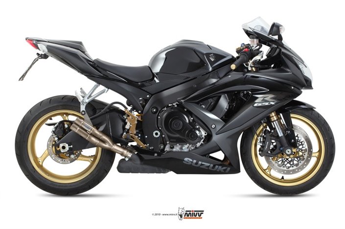 Schalldämpfer Escape Mivv Double Gun Titan Suzuki Gsx-R 600 2008 - 2010