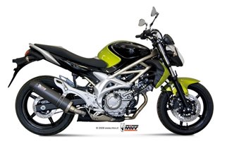 Silencieux Echappement Mivv Ovale Carbone Avec Coupelle Carbone Suzuki Gladius 2009 - 2015