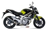 Silencieux Echappement Mivv Ovale Carbone Avec Coupelle Carbone Suzuki Gladius 2009 - 2015