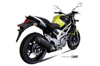 Terminale Scarico Mivv Oval Carbonio Con Coppa Carbonio Suzuki Gladius 2009 - 2015