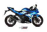 Schalldämpfer Escape Mivv Suono Schwarz Schwarz Edelstahl Suzuki Gsx 250 R 2017 - 2020